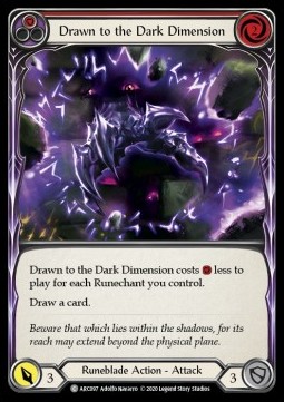 Drawn to the Dark Dimension (Red) (Regular) - Arcane Rising - Unlimited