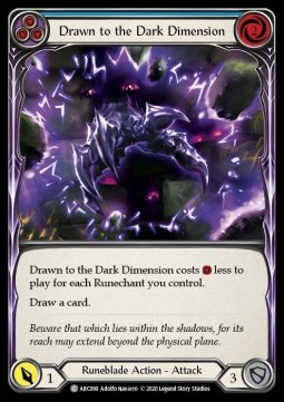 Drawn to the Dark Dimension (Blue) (Regular) - Arcane Rising - Unlimited