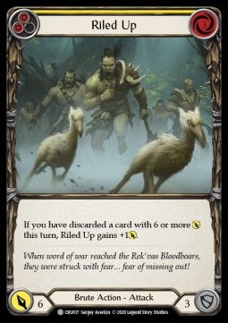 Riled Up (Yellow) (Regular) - Crucible of War - First