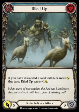 Riled Up (Blue) (Regular) - Crucible of War - First