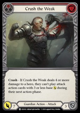 Crush the Weak (Red) (Regular) - Crucible of War - First