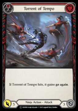 Torrent of Tempo (Red) (Rainbow Foil) - Crucible of War - Unlimited