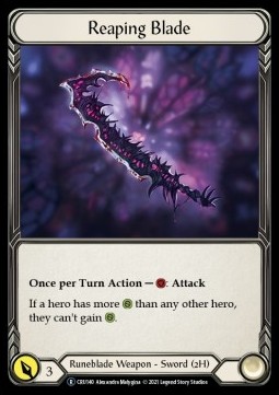 Reaping Blade (Rainbow Foil) - Crucible of War - Unlimited