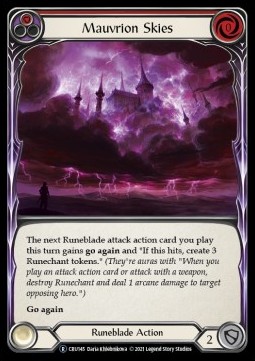 Mauvrion Skies (Red) (Regular) - Crucible of War - Unlimited