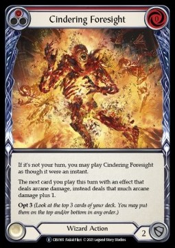 Cindering Foresight (Red) (Regular) - Crucible of War - Unlimited