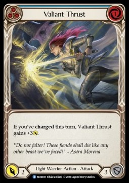 Valiant Thrust (Blue) (Regular) - Monarch - First