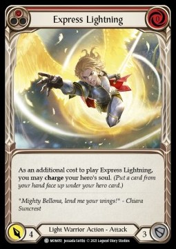 Express Lightning (Red) (Rainbow Foil) - Monarch - First