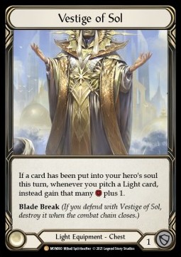 Vestige of Sol (Cold Foil) - Monarch - First