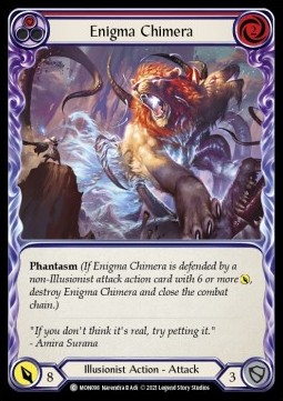 Enigma Chimera (Red) (Rainbow Foil) - Monarch - First
