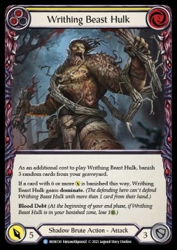 Writhing Beast Hulk (Yellow) (Regular) - Monarch - First