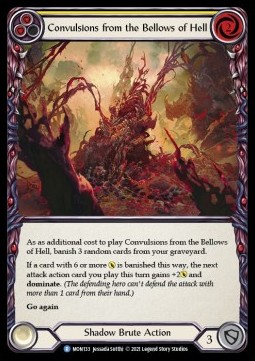 Convulsions from the Bellows of Hell (Yellow) (Rainbow Foil) - Monarch - First