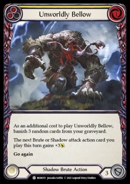 Unworldly Bellow (Yellow) (Rainbow Foil) - Monarch - First