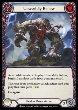 Unworldly Bellow (Blue) (Rainbow Foil) - Monarch - First