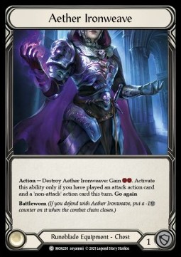Aether Ironweave (Cold Foil) - Monarch - First