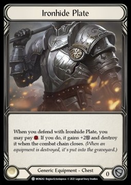 Ironhide Plate (Cold Foil) - Monarch - First