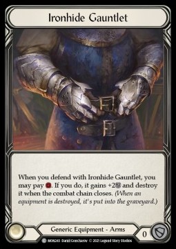 Ironhide Gauntlet (Cold Foil) - Monarch - First