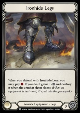 Ironhide Legs (Cold Foil) - Monarch - First