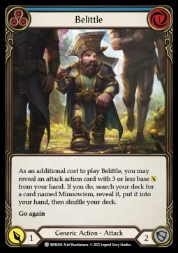 Belittle (Blue) (Rainbow Foil) - Monarch - First