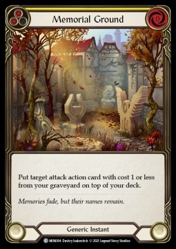 Memorial Ground (Yellow) (Rainbow Foil) - Monarch - First