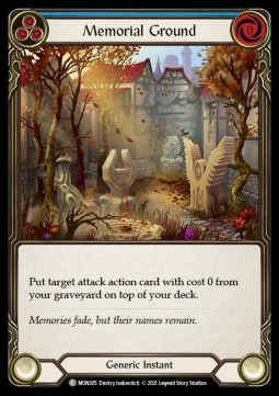 Memorial Ground (Blue) (Rainbow Foil) - Monarch - First