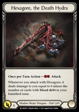Hexagore, the Death Hydra (Rainbow Foil) - Monarch - Unlimited