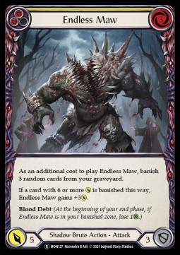 Endless Maw (Yellow) (Rainbow Foil) - Monarch - Unlimited