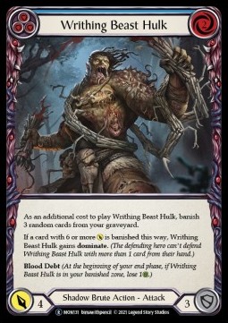 Writhing Beast Hulk (Blue) (Regular) - Monarch - Unlimited