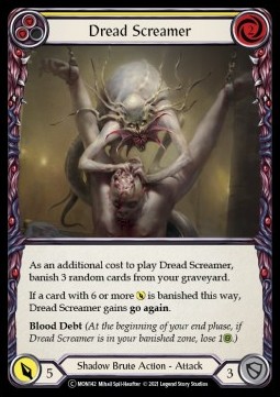 Dread Screamer (Yellow) (Rainbow Foil) - Monarch - Unlimited