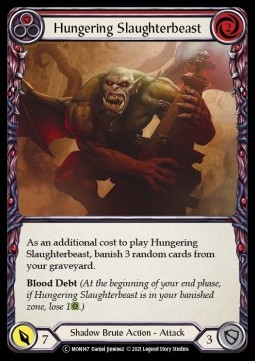 Hungering Slaughterbeast (Red) (Regular) - Monarch - Unlimited