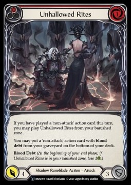 Unhallowed Rites (Red) (Regular) - Monarch - Unlimited