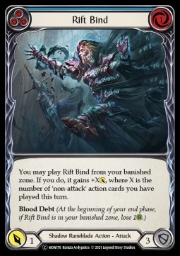 Rift Bind (Blue) (Rainbow Foil) - Monarch - Unlimited