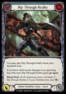 Rip Through Reality (Blue) (Rainbow Foil) - Monarch - Unlimited