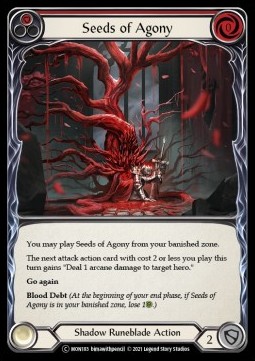 Seeds of Agony (Red) (Rainbow Foil) - Monarch - Unlimited