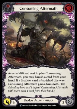 Consuming Aftermath (Red) (Rainbow Foil) - Monarch - Unlimited