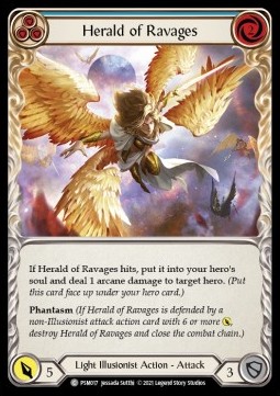 Herald of Ravages (Blue) (Regular) - Monarch - Prism Blitz Deck