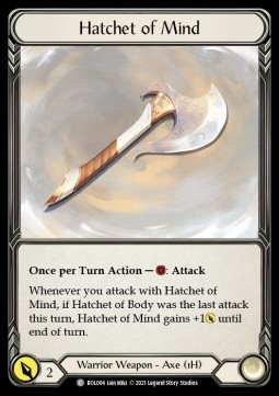 Hatchet of Mind (Regular) - Monarch - Boltyn Blitz Deck