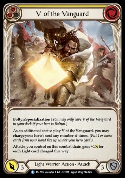 V of the Vanguard (Regular) - Monarch - Boltyn Blitz Deck