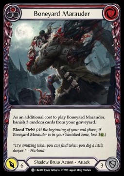 Boneyard Marauder (Red) (Regular) - Monarch - Levia Blitz Deck