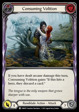 Consuming Volition (Red) (Regular) - Monarch - Chane Blitz Deck