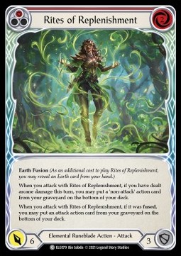 Rites of Replenishment (Red) (Rainbow Foil) - Tales of Aria - First