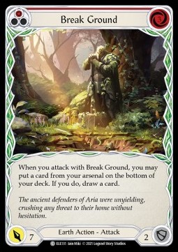 Break Ground (Red) (Rainbow Foil) - Tales of Aria - First