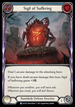 Sigil of Suffering (Blue) (Regular) - Tales of Aria - First