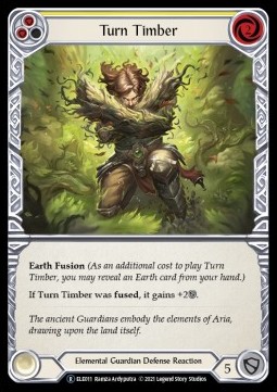 Turn Timber (Yellow) (Rainbow Foil) - Tales of Aria - Unlimited