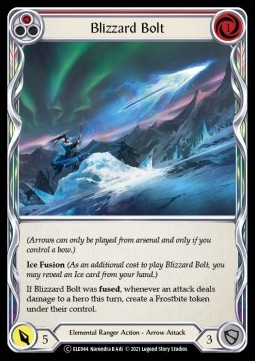 Blizzard Bolt (Red) (Rainbow Foil) - Tales of Aria - Unlimited