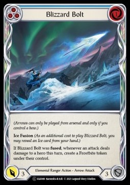 Blizzard Bolt (Blue) (Rainbow Foil) - Tales of Aria - Unlimited