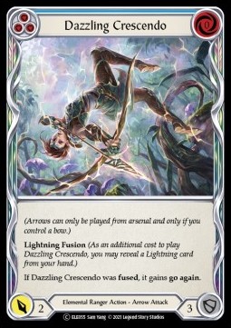 Dazzling Crescendo (Blue) (Rainbow Foil) - Tales of Aria - Unlimited