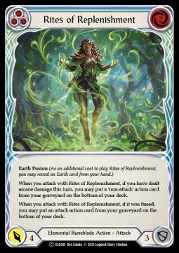 Rites of Replenishment (Blue) (Rainbow Foil) - Tales of Aria - Unlimited