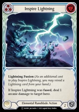 Inspire Lightning (Blue) (Rainbow Foil) - Tales of Aria - Unlimited