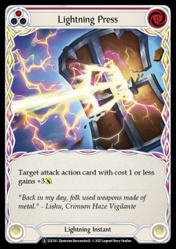 Lightning Press (Red) (Regular) - Tales of Aria - Unlimited