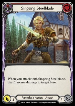 Singeing Steelblade (Red) (Regular) - Tales of Aria - Unlimited